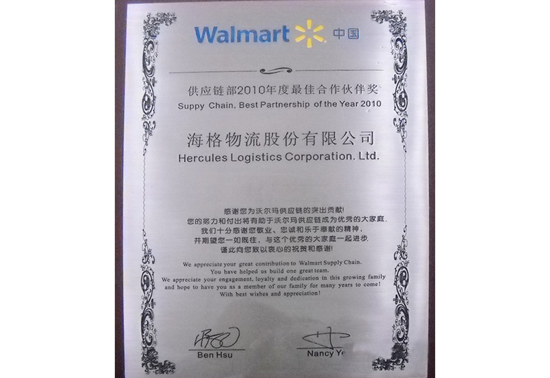 2010 最佳合作伙伴奖